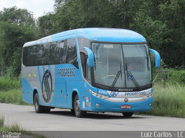 Auto Viação Progresso 6360 na cidade de Recife, Pernambuco, Brasil, por Luiz Carlos de Santana. ID da foto: 3636618.