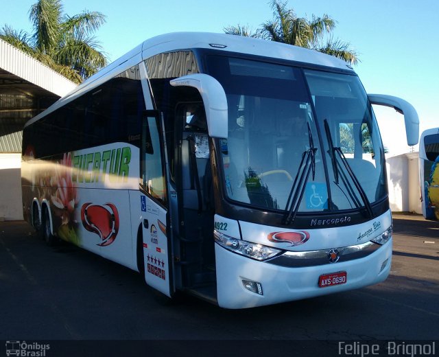 Eucatur - Empresa União Cascavel de Transportes e Turismo 4922 na cidade de Cascavel, Paraná, Brasil, por Felipe  Brignol. Número da foto: #3636881.