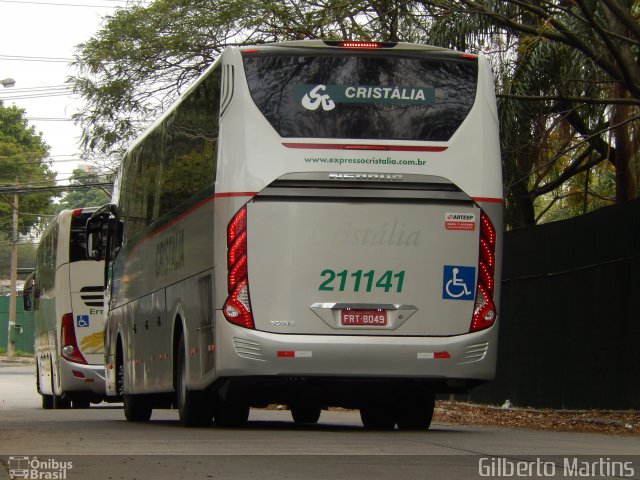 Expresso Cristália 211141 na cidade de São Paulo, São Paulo, Brasil, por Gilberto Martins. ID da foto: 3636861.