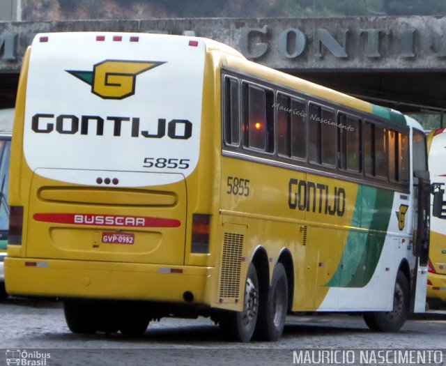 Empresa Gontijo de Transportes 5855 na cidade de Belo Horizonte, Minas Gerais, Brasil, por Maurício Nascimento. ID da foto: 3640442.