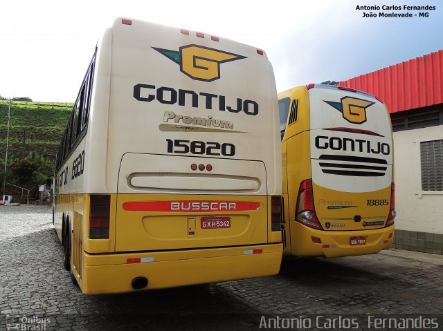 Empresa Gontijo de Transportes 15820 na cidade de João Monlevade, Minas Gerais, Brasil, por Antonio Carlos Fernandes. ID da foto: 3638560.