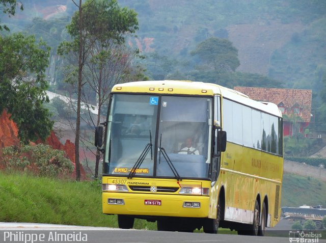 Viação Itapemirim 45307 na cidade de João Monlevade, Minas Gerais, Brasil, por Philippe Almeida. ID da foto: 3639755.