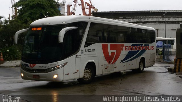 Viação Teresópolis RJ 203.047 na cidade de Rio de Janeiro, Rio de Janeiro, Brasil, por Wellington de Jesus Santos. Número da foto: #3638861.