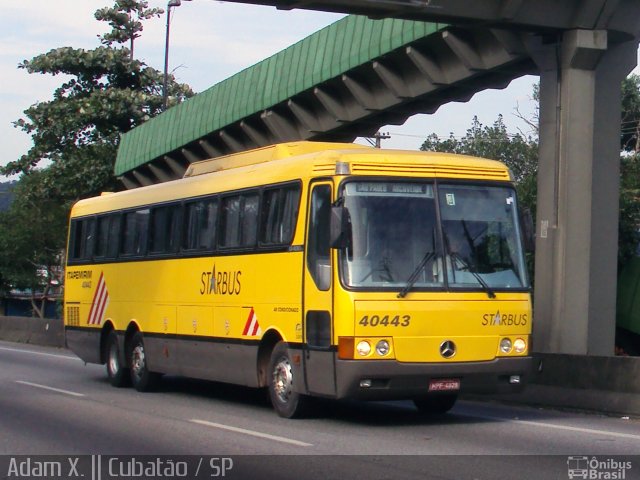 Viação Itapemirim 40443 na cidade de Cubatão, São Paulo, Brasil, por Adam Xavier Rodrigues Lima. ID da foto: 3639166.