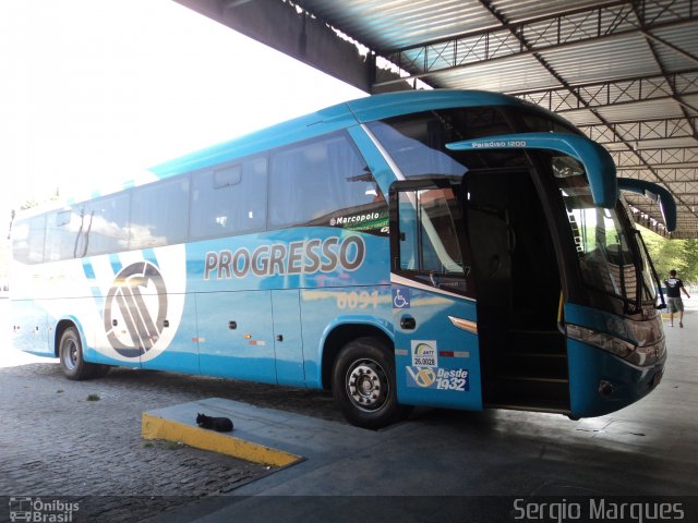 Auto Viação Progresso 6091 na cidade de Propriá, Sergipe, Brasil, por Sergio Marques . ID da foto: 3638812.