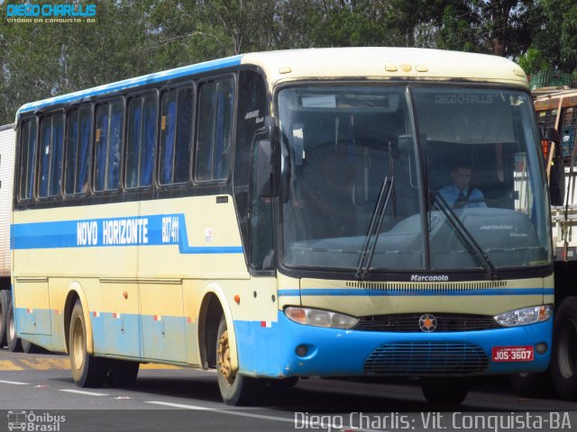 Viação Novo Horizonte 807411 na cidade de Vitória da Conquista, Bahia, Brasil, por Diego Charlis Coelho. ID da foto: 3640863.