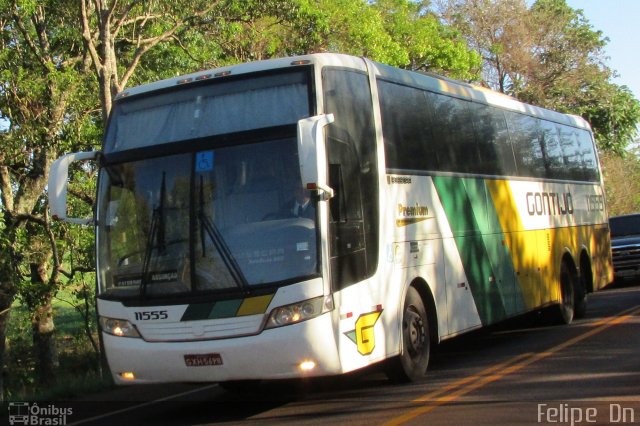 Empresa Gontijo de Transportes 11555 na cidade de Corbélia, Paraná, Brasil, por Felipe  Dn. Número da foto: #3642121.