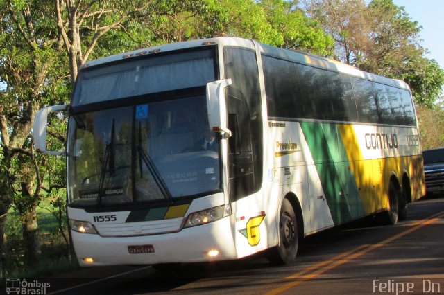 Empresa Gontijo de Transportes 11555 na cidade de Corbélia, Paraná, Brasil, por Felipe  Dn. ID da foto: 3642121.