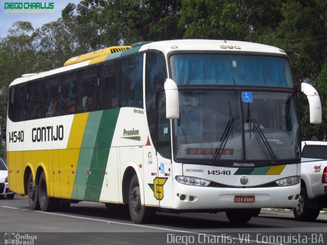 Empresa Gontijo de Transportes 14540 na cidade de Vitória da Conquista, Bahia, Brasil, por Diego Charlis Coelho. Número da foto: #3640876.