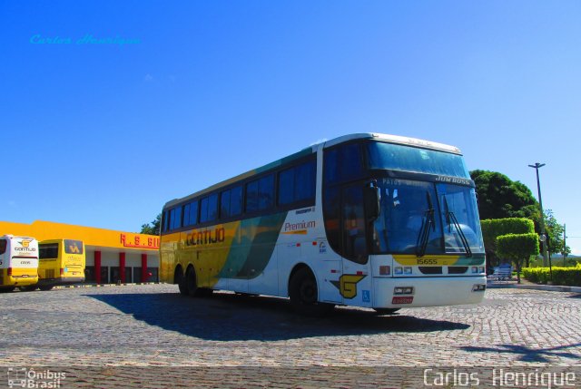 Empresa Gontijo de Transportes 15655 na cidade de Jequié, Bahia, Brasil, por Carlos  Henrique. ID da foto: 3640898.