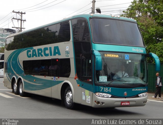 Viação Garcia 7184 na cidade de São Paulo, São Paulo, Brasil, por André Luiz Gomes de Souza. ID da foto: 3644523.