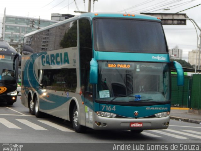 Viação Garcia 7164 na cidade de São Paulo, São Paulo, Brasil, por André Luiz Gomes de Souza. ID da foto: 3644619.