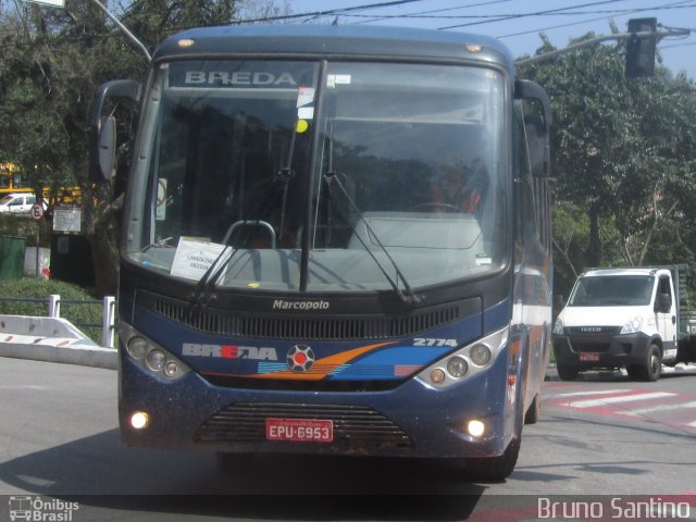 Breda Transportes e Serviços 2774 na cidade de Embu das Artes, São Paulo, Brasil, por Bruno Santino. Número da foto: #3643362.
