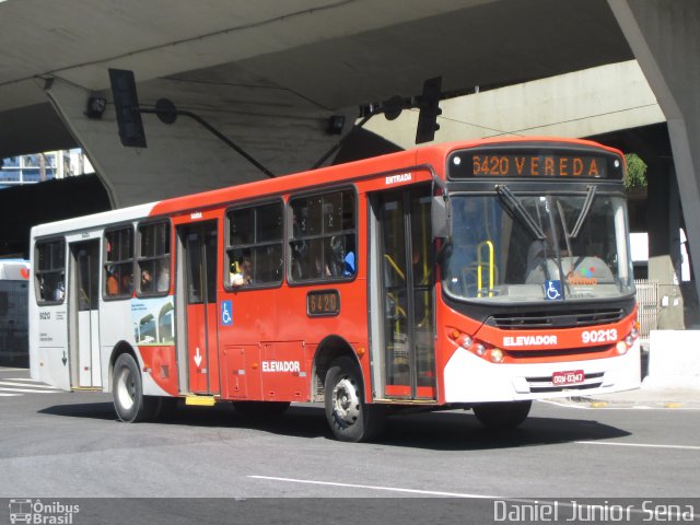 Saritur - Santa Rita Transporte Urbano e Rodoviário 90213 na cidade de Belo Horizonte, Minas Gerais, Brasil, por Daniel Junior Sena. ID da foto: 3645517.