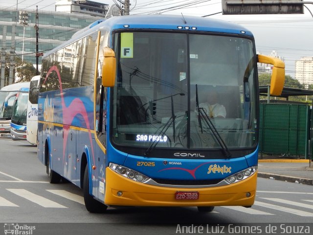 Rápido Expresso Fênix Viação 27025 na cidade de São Paulo, São Paulo, Brasil, por André Luiz Gomes de Souza. Número da foto: #3646767.