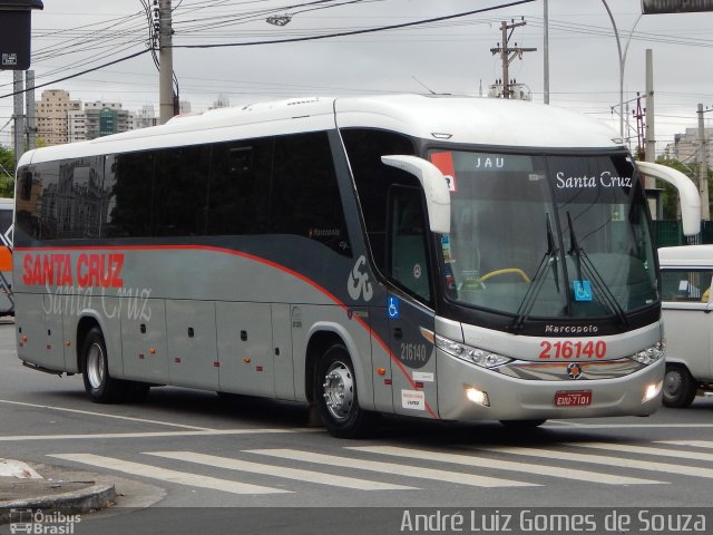 Viação Santa Cruz 216140 na cidade de São Paulo, São Paulo, Brasil, por André Luiz Gomes de Souza. Número da foto: #3648256.