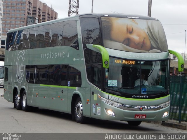 Viação Garcia 7227 na cidade de São Paulo, São Paulo, Brasil, por André Luiz Gomes de Souza. Número da foto: #3650051.