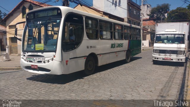 Viação Carmense RJ 219.003 na cidade de Nova Friburgo, Rio de Janeiro, Brasil, por Thiago Silva. ID da foto: 3649081.