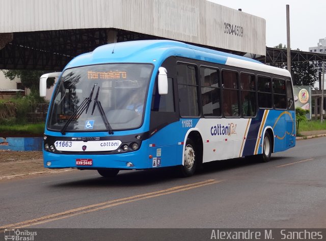 Cattani Sul Transportes e Turismo 11663 na cidade de Francisco Beltrão, Paraná, Brasil, por Alexandre M.  Sanches. Número da foto: #3650018.