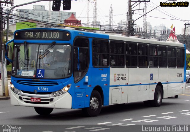 Viação Paratodos > São Jorge > Metropolitana São Paulo > Mobibrasil 6 3813 na cidade de São Paulo, São Paulo, Brasil, por Leonardo Fidelli. Número da foto: #3648741.