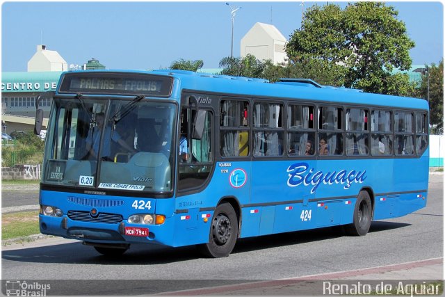 Biguaçu Transportes Coletivos Administração e Participação 424 na cidade de Florianópolis, Santa Catarina, Brasil, por Renato de Aguiar. Número da foto: #3650709.