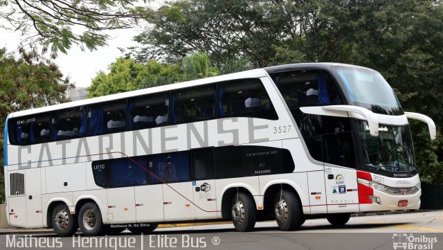 Auto Viação Catarinense 3527 na cidade de São Paulo, São Paulo, Brasil, por Matheus Henrique. ID da foto: 3650915.