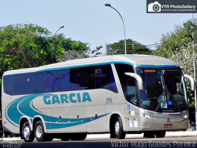 Viação Garcia 7906 na cidade de Maringá, Paraná, Brasil, por Victor Hugo Guedes Pereira. ID da foto: 3612430.