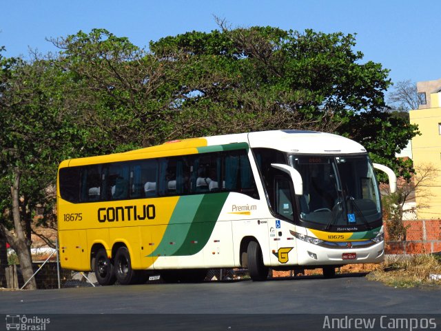 Empresa Gontijo de Transportes 18675 na cidade de Montes Claros, Minas Gerais, Brasil, por Andrew Campos. Número da foto: #3611655.