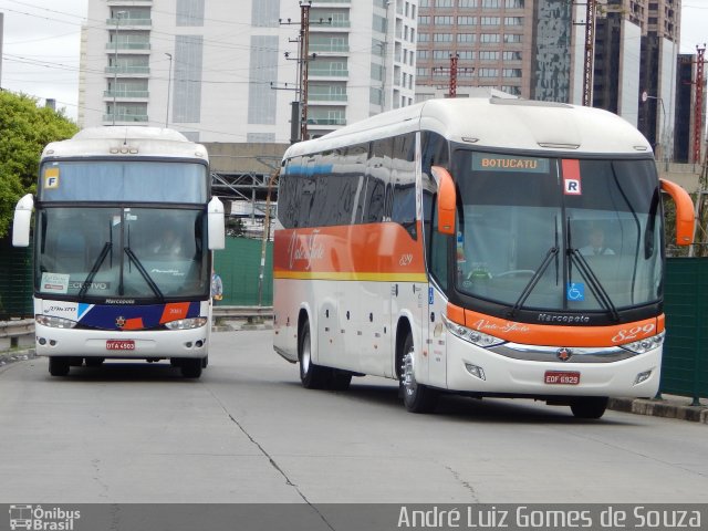 Viação Vale do Tietê 829 na cidade de São Paulo, São Paulo, Brasil, por André Luiz Gomes de Souza. Número da foto: #3652307.