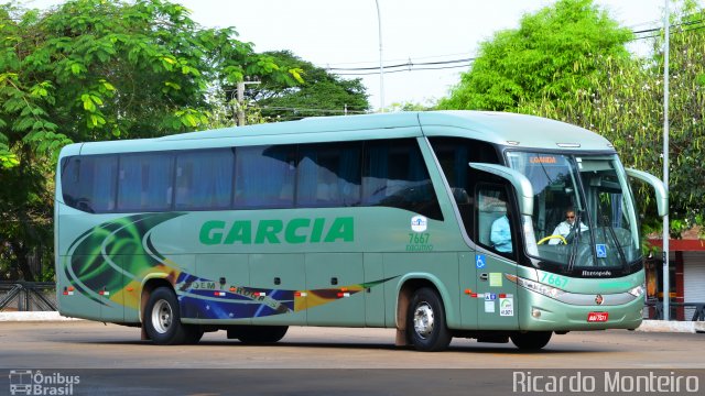 Viação Garcia 7667 na cidade de Maringá, Paraná, Brasil, por Ricardo Silva Monteiro. ID da foto: 3651279.