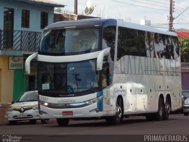 Auto Viação Catarinense 3387 na cidade de Cascavel, Paraná, Brasil, por Alexandre Rodrigo. Número da foto: #3652036.
