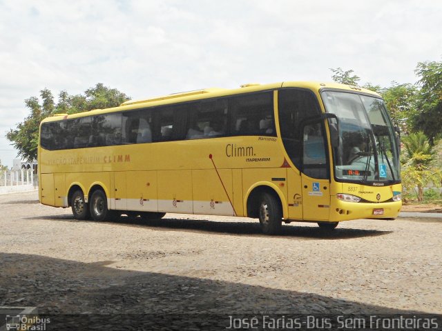 Viação Itapemirim 8837 na cidade de Crateús, Ceará, Brasil, por Junior Almeida. ID da foto: 3653383.