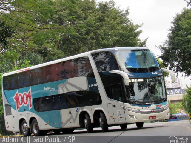 Auto Viação 1001 RJ 108.836 na cidade de São Paulo, São Paulo, Brasil, por Adam Xavier Rodrigues Lima. Número da foto: #3653048.