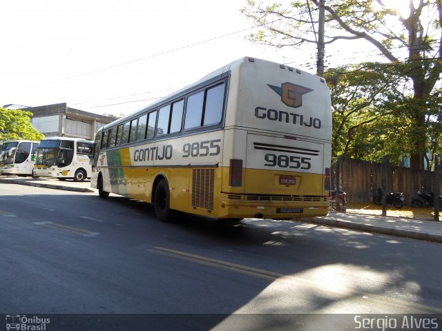 Empresa Gontijo de Transportes 9855 na cidade de Belo Horizonte, Minas Gerais, Brasil, por Sergio Alves. ID da foto: 3653121.