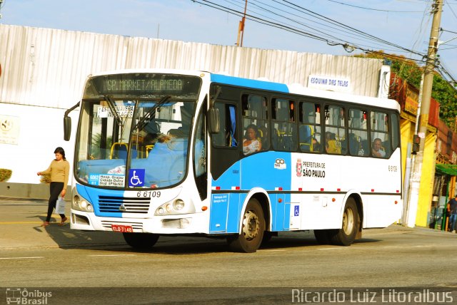 Transwolff Transportes e Turismo 6 6109 na cidade de São Paulo, São Paulo, Brasil, por Ricardo Luiz. Número da foto: #3653796.