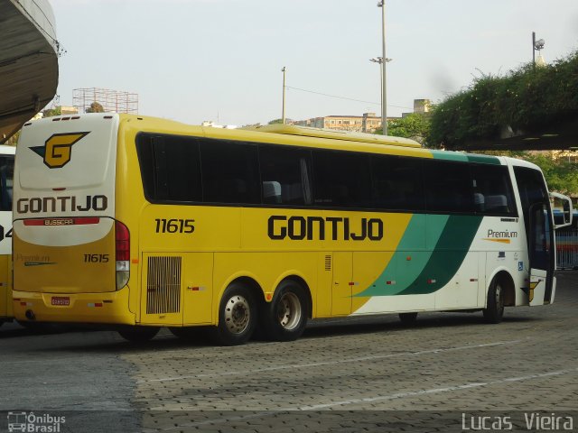 Empresa Gontijo de Transportes 11615 na cidade de Belo Horizonte, Minas Gerais, Brasil, por Lucas Vieira. ID da foto: 3654033.