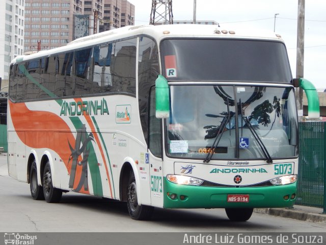 Empresa de Transportes Andorinha 5073 na cidade de São Paulo, São Paulo, Brasil, por André Luiz Gomes de Souza. ID da foto: 3657245.