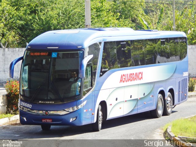 Viação Águia Branca 26680 na cidade de Aracaju, Sergipe, Brasil, por Sergio Marques . Número da foto: #3659615.