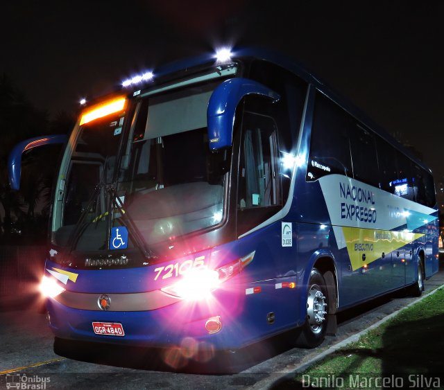 Nacional Expresso 72105 na cidade de Curitiba, Paraná, Brasil, por Danilo Marcelo Silva. Número da foto: #3657826.