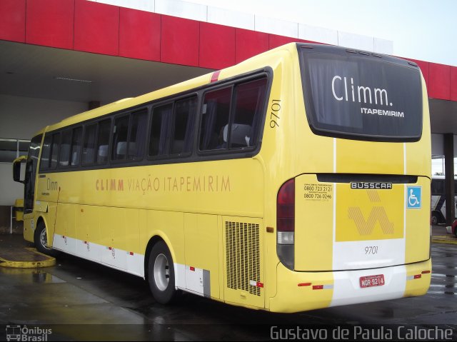 Viação Itapemirim 9701 na cidade de Ribeirão Preto, São Paulo, Brasil, por Gustavo de Paula Caloche. ID da foto: 3659227.