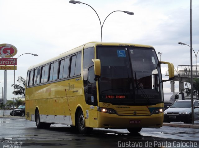 Viação Itapemirim 9701 na cidade de Ribeirão Preto, São Paulo, Brasil, por Gustavo de Paula Caloche. ID da foto: 3660666.