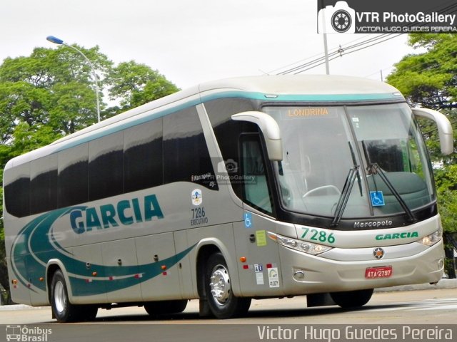Viação Garcia 7286 na cidade de Maringá, Paraná, Brasil, por Victor Hugo Guedes Pereira. Número da foto: #3660842.