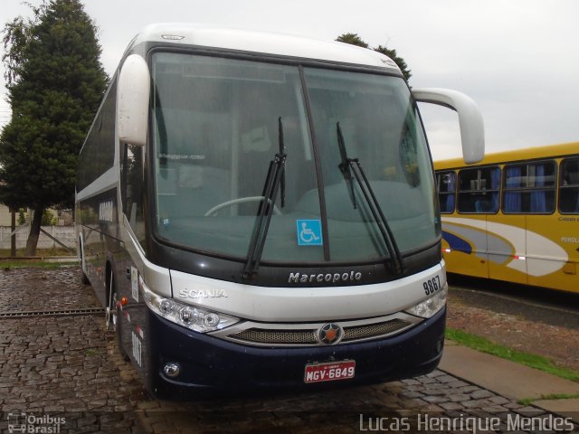 Transportes Alvorada 9867 na cidade de Guarapuava, Paraná, Brasil, por Lucas Henrique Mendes. Número da foto: #3663187.