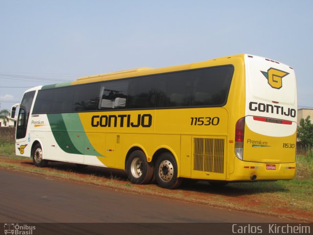 Empresa Gontijo de Transportes 11530 na cidade de Foz do Iguaçu, Paraná, Brasil, por Carlos Kircheim. ID da foto: 3663408.