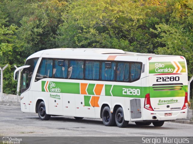 Cia. São Geraldo de Viação 21280 na cidade de Aracaju, Sergipe, Brasil, por Sergio Marques . ID da foto: 3663790.