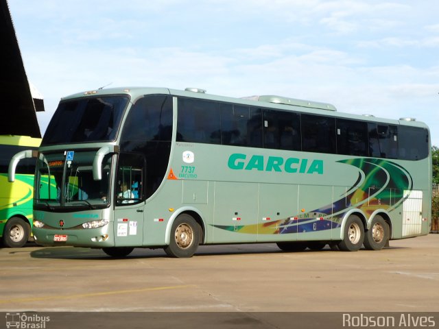 Viação Garcia 7737 na cidade de Maringá, Paraná, Brasil, por Robson Alves. ID da foto: 3661926.