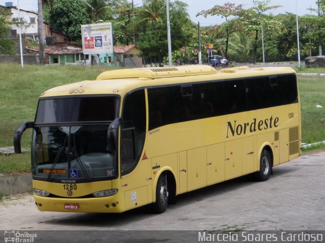 Viação Nordeste 1280 na cidade de João Pessoa, Paraíba, Brasil, por Marcelo Soares Cardoso. Número da foto: #3662794.