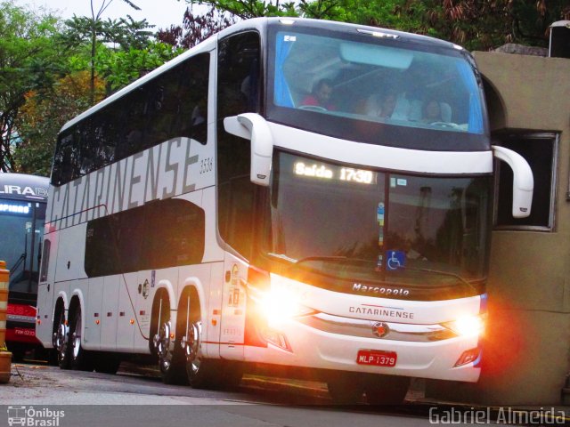 Auto Viação Catarinense 3536 na cidade de São Paulo, São Paulo, Brasil, por Gabriel Almeida. Número da foto: #3665916.