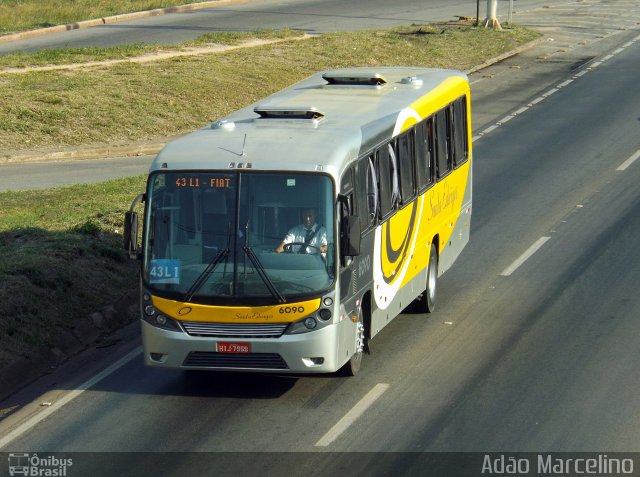 Viação Santa Edwiges 6090 na cidade de Belo Horizonte, Minas Gerais, Brasil, por Adão Raimundo Marcelino. ID da foto: 3667629.