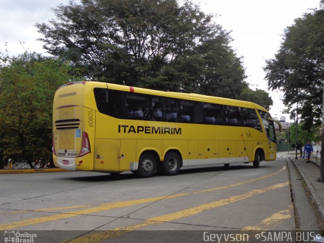 Viação Itapemirim 60805 na cidade de São Paulo, São Paulo, Brasil, por José Geyvson da Silva. ID da foto: 3667010.